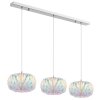 Globo Juana pendellampa 3 lampor E27 90 cm för kök och matrum i modern retrostil