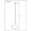 NOWA Romy pendellampa, hänglampa i modern retrostil för kök E27 60 Watt Ø30 cm