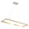 Nowa Nanda modern rektangulär pendellampa för matbord med 4 ljuskällor, 84 cm, G9