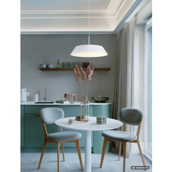 Globo Silena LED pendellampa för matbord, 24 W 3000 K 2900 lm, rund Ø40 cm