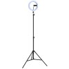 Globo Delgado LED-ringlampa med stativ och mobilhållare för smink och vlogg