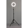 Globo Delgado LED-ringlampa med stativ och mobilhållare för smink och vlogg