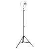 Globo Delgado LED-ringlampa med stativ och mobilhållare för smink och vlogg