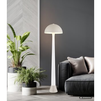 NOWA Merlin svampformad golvlampa 150 cm hög i modern stil för vardagsrum och hall