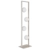 NOWA Nanda modern golvlampa med 4 klot, stående lampa, 4-låg lampa med G9, höjd 110 cm