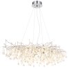 Globo Maxine modern 14-lågig pendellampa, matbordslampa för kök och vardagsrum