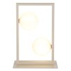 NOWA Nanda modern designbordslampa med 2 ljuskällor för hall och vardagsrum, G9