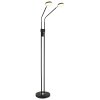 Globo Silvio LED-golvlampa med 2 ljuskällor, 173 cm, modern läslampa för vardagsrum