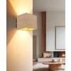 NOWA Edwin modern, stilren kubformad vägglampa, väggarmatur 11 cm hög med G9