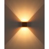 NOWA Edwin modern, stilren kubformad vägglampa, väggarmatur 11 cm hög med G9