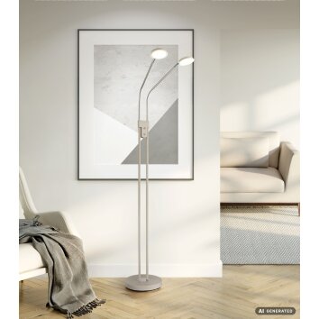 Globo Silvio LED 2-armad golvlampa för läsning 173 cm 1400 lm 2700-4000 K 6,5 W