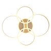 Globo Rubio LED-taklampa med ringdesign, modern, 3000 K 9750 lm 92 W