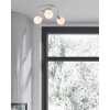 NOWA Doxy modern taklampa för kök och vardagsrum med 3 ljuspunkter, ø 25 cm, 3000 K, 4 W