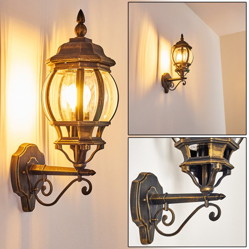 Lentua Vägglampa Brunt, guld, 1-ljuskällor main product photo