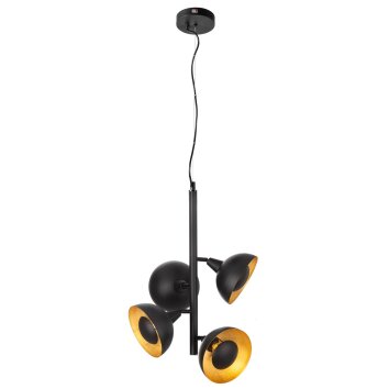 NOWA Satellite fyrarmad takpendellampa för matrum och vardagsrum, längd 30 cm, 28 Watt