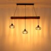 Globo Caldwell industriell 3-ljus pendellampa med burkupor för matplats, längd 100 cm
