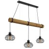 Globo Caldwell industriell 3-ljus pendellampa med burkupor för matplats, längd 100 cm