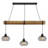 Globo Caldwell industriell 3-ljus pendellampa med burkupor för matplats, längd 100 cm