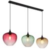 Globo Solveig avlång pendellampa för matbord, 3-lågig, modern, 119 cm