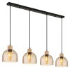 Globo Swanson 4-lågig pendellampa, hänglampa för matbord och kök i modern stil