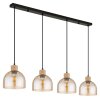 Globo Swanson 4-lågig pendellampa, hänglampa för matbord och kök i modern stil