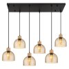 Globo Swanson hänglampa, 6-lågig pendellampa för kök och matrum, modern