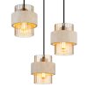Globo Daren pendellampa för matrum och vardagsrum, matbordslampa, modern design, 3 ljuskällor