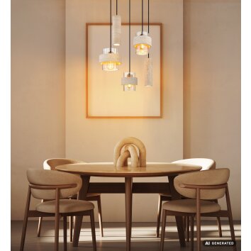 Globo Daren 3-flammig hänglampa för matbord, modern för kök och vardagsrum 40 Watt