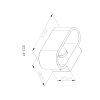 Globo Ferguson modern utomhusvägglampa fasadlampa, G9, 8 W, 8,5 cm hög