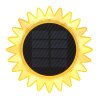 Globo ILIOS solros solcellslykta med trädgårdspinne för utomhusbruk längs gångväg LED