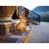 Globo DOGLI dekorativ solcellslampa hund fransk bulldogg LED 3000 Kelvin 6 Watt