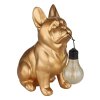 Globo DOGLI dekorativ solcellslampa hund fransk bulldogg LED 3000 Kelvin 6 Watt