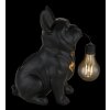Globo DOGLI hundelampa som trädgårdslampa och solcellslampa för utomhus LED 3000 Kelvin