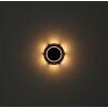 Globo AKRON rund LED-solarvägglampa för uteplats, utomhusvägglampa i modern stil