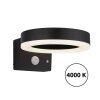 Globo SOLCOR LED solarlampa med rörelsesensor, utomhusvägglampa för gångväg