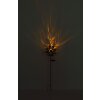 Globo ROSALI LED-solarlampa som antik trädgårdssticka med blomma för utomhusbruk