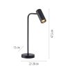 Schöner Wohnen-Kollektion RIK justerbar bordslampa som läslampa med GU10