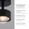 Schöner Wohnen-Kollektion KULU LED takspotlight med vridbara ljuselement