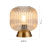 SCHÖNER WOHNEN-Kollektion NAMI modern rund bordslampa med kabelströmbrytare E27