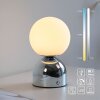 SCHÖNER WOHNEN-Kollektion RUDI stilren LED-bordslampa i globform med touchbrytare