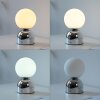 SCHÖNER WOHNEN-Kollektion RUDI stilren LED-bordslampa i globform med touchbrytare