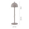 SCHÖNER WOHNEN-Kollektion BELLIS LED justerbar bordslampa, halvrund, 3000 K, 290 lm, 2,5 W