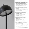 SCHÖNER WOHNEN-Kollektion BELLIS LED-golvlampa 126 cm, touch-brytare, justerbar höjd