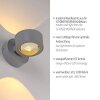 Schöner Wohnen-Kollektion CHIA LED vägglampa med upp- och nedljus för hall och sovrum