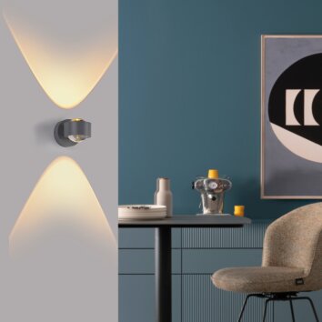 Schöner Wohnen-Kollektion CHIA LED vägglampa med upp- och nedljus för hall och sovrum