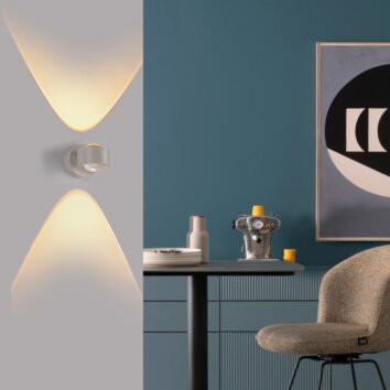 SCHÖNER WOHNEN-Kollektion CHIA LED vägglampa inomhus med 2 ljuspunkter 3000 K 220 lumen 2 W
