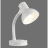 Paul Neuhaus vit bordslampa FLEXI, böjlig hals, ställbart huvud, 2700-5000 Kelvin