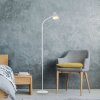 Leuchten Direkt vit LED-golvlampa PIXIE med justerbar, böjd arm, 3000 Kelvin varmvit