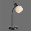 Leuchten Direkt bordslampa LOKI, justerbar arm, opalvit skärm, 3000 Kelvin varmvit