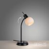 Leuchten Direkt bordslampa LOKI, justerbar arm, opalvit skärm, 3000 Kelvin varmvit